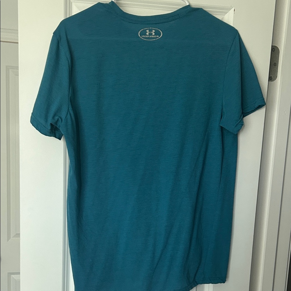 Under Armour Men's Teal Short Sleeve Tee - Picture 2 of 3